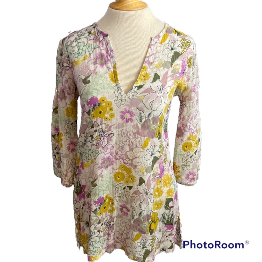 J. Crew Tunic Floral XS